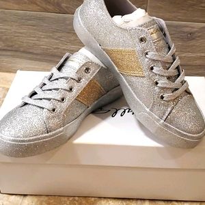 Kendall+Kylie Obey glitter sneakers